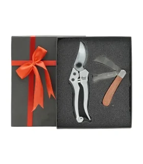 ست هدیه قیچی هرس و چاقو پیوند باغبانی ۲ پارچه