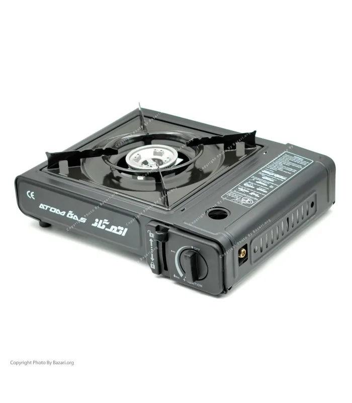 اجاق کیفی مسافرتی اتم گاز به همراه 4 عدد کپسول