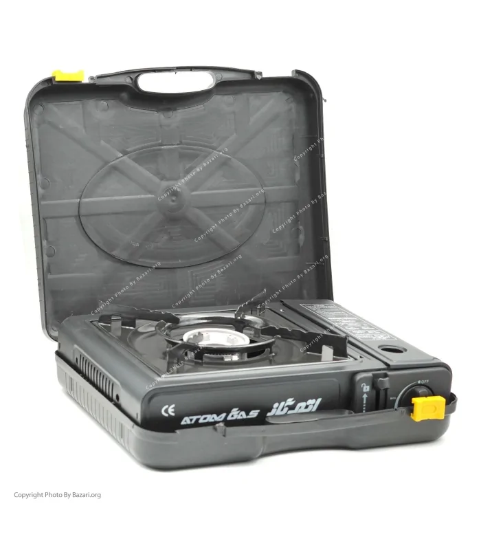 اجاق کیفی مسافرتی اتم گاز به همراه 4 عدد کپسول