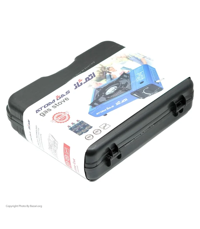 اجاق کیفی مسافرتی اتم گاز به همراه 4 عدد کپسول