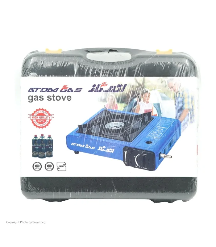 اجاق کیفی مسافرتی اتم گاز به همراه 4 عدد کپسول