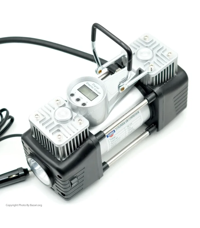 پکیج کمپرسور پمپ باد دیجیتال به همراه لوازم پنچر گیری مدل CY102-7E