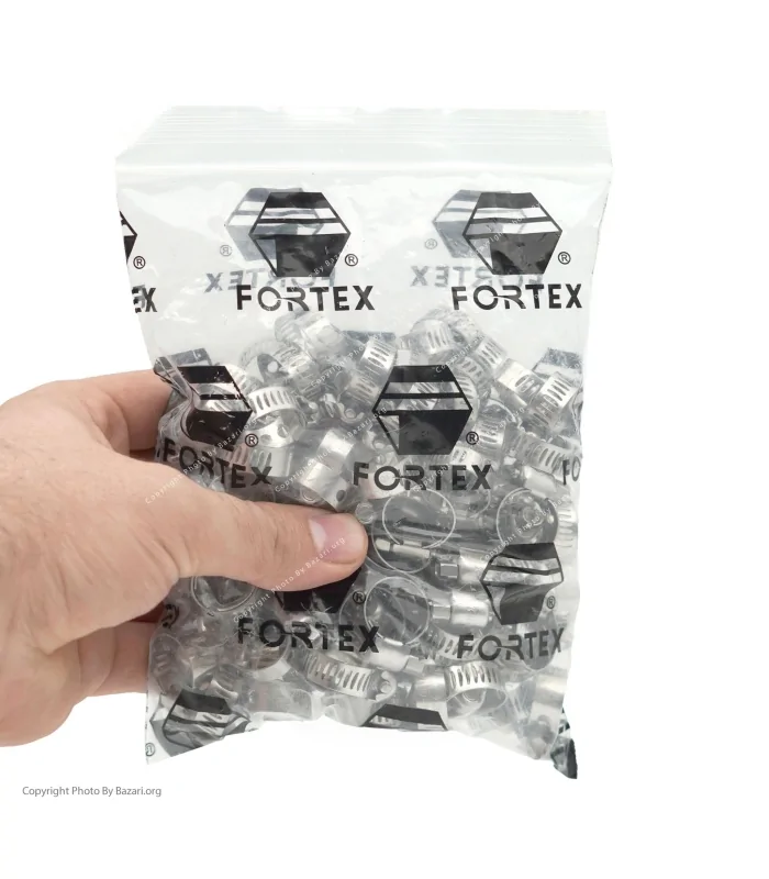 بست فلزی استیل 5/8 اینچ | سایز 16-10 فورتکس (Fortex)