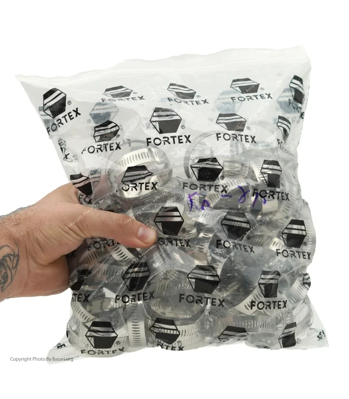 بست فلزی استیل 1/4-2 اینچ | سایز 58-38 فورتکس (Fortex)