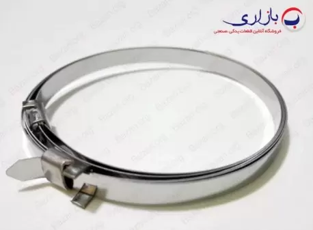 بست استیل دوقلو تسمه ای (مخصوص پلوس) کلمپر (CLAMPER)