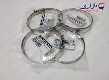 بست استیل دوقلو تسمه ای (مخصوص پلوس) کلمپر (CLAMPER)