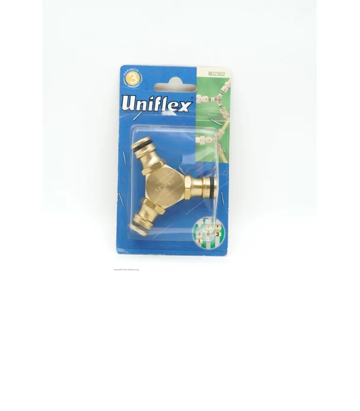 سه راه کوپلینگی برنجی 1/2 برند uniflex