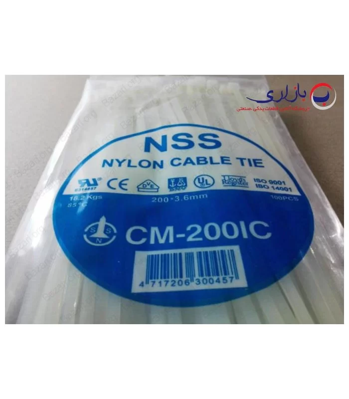 بست پلاستیکی 20 سانتی متر ضخامت 3.6 (NSS)