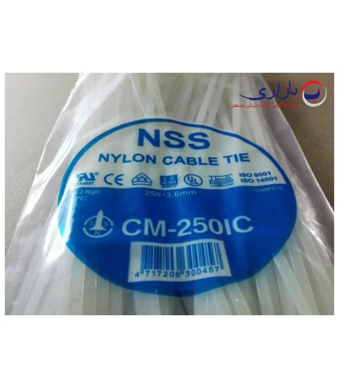 بست پلاستیکی 25 سانتی متر ضخامت 3.6 (NSS)