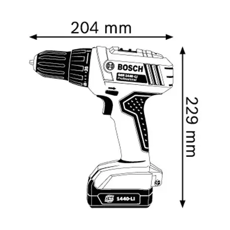 دریل پیچ گوشتی شارژی GSR1440-LI بوش