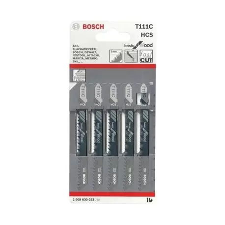 ست 5 عددی تیغه عمودبر چوب T111C بوش