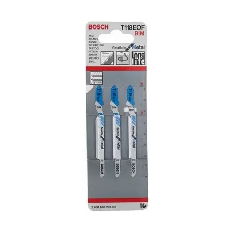 ست 3 عددی تیغه عمودبر فلز T118EOF بوش