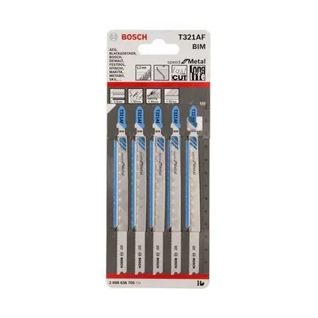 ست 5 عددی تیغه عمودبر فلز T321AF بوش