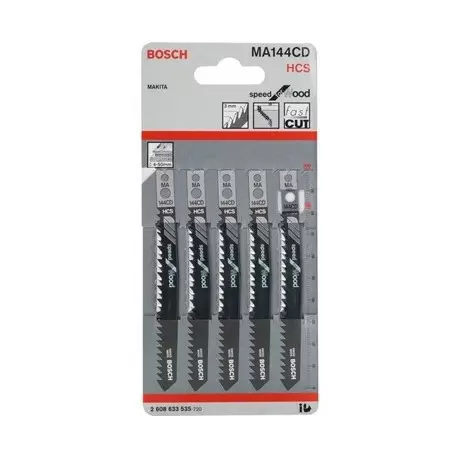 ست 5 عددی تیغه عمودبر چوب MA144CD بوش