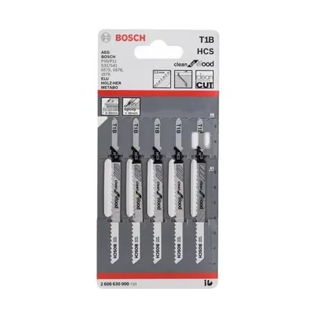 ست 5 عددی تیغه عمودبر چوب T1B بوش