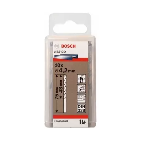 ست 10 عددی مته فلز 4.2 میلی متر (2608585882) بوش