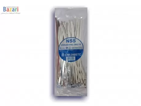 بست کمربندی استیل 304 سایز 20 سانتی متر عرض 4.6 ان اس اس (NSS)