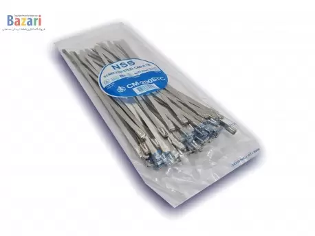 بست کمربندی استیل 304 سایز 20 سانتی متر عرض 4.6 ان اس اس (NSS)