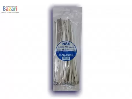 بست کمربندی استیل 304 سایز 25 سانتی متر عرض 4.6 ان اس اس (NSS)