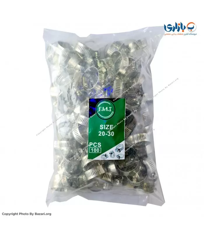 بست فلزی 1/4-1 اینچ | سایز 30-20 اف ام آی (FMI)