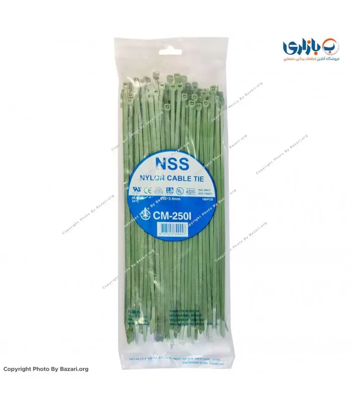 بست کمربندی سبز 25 سانتی متر عرض 3.6 ان اس اس (NSS)