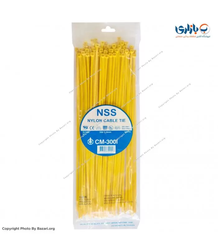 بست کمربندی زرد 30 سانتی متر عرض 3.6 ان اس اس (NSS)