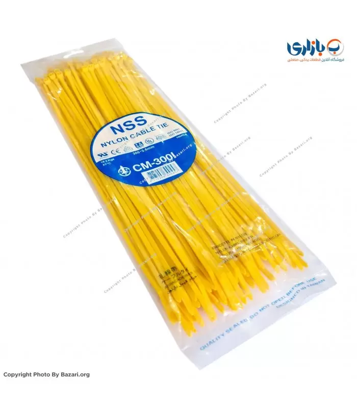 بست کمربندی زرد 30 سانتی متر عرض 3.6 ان اس اس (NSS)