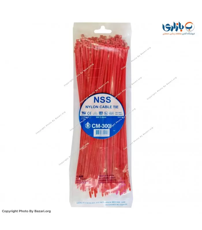 بست کمربندی قرمز 30 سانتی متر عرض 3.6 ان اس اس (NSS)