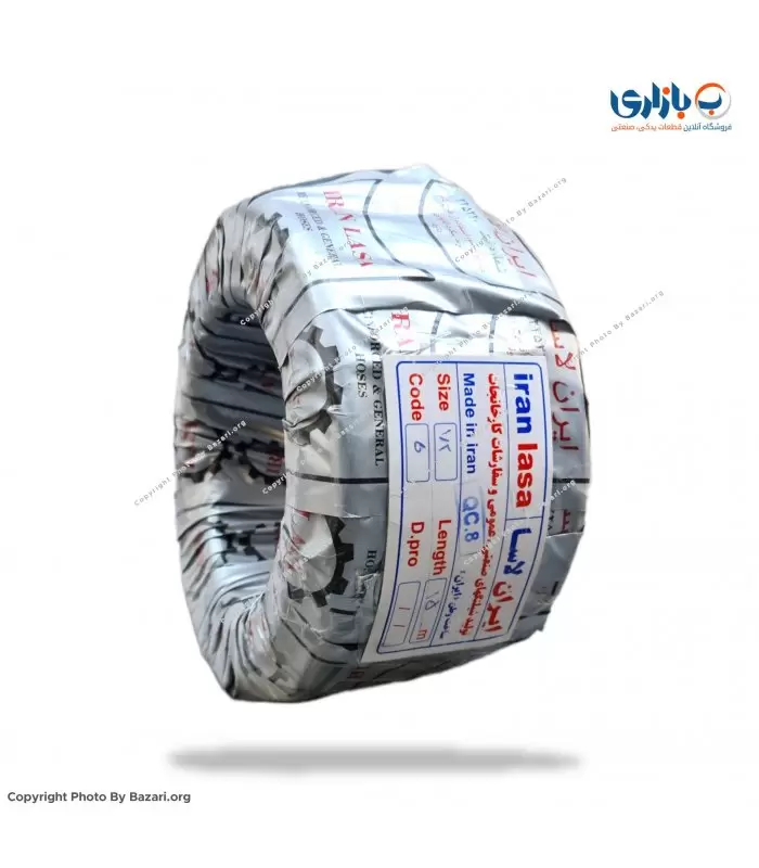 شیلنگ 1/2 اینچ دو لایه نخدار سطح صاف کد 005 ایران لاسا (IRAN LASA)