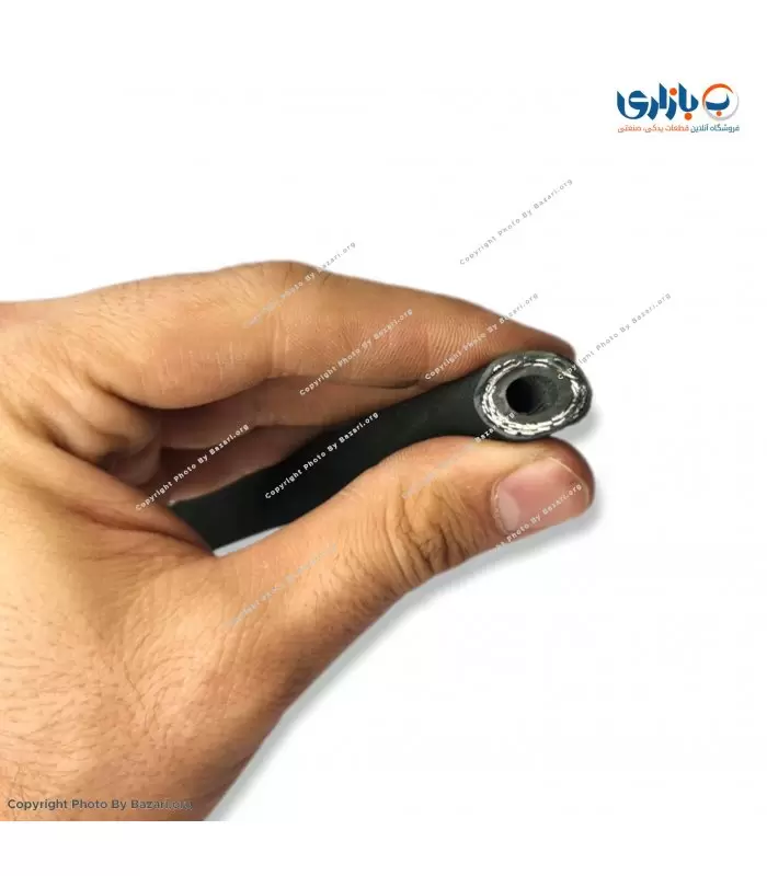 شیلنگ هیدرولیک دو لا سیم سایز 1/4 اینچ