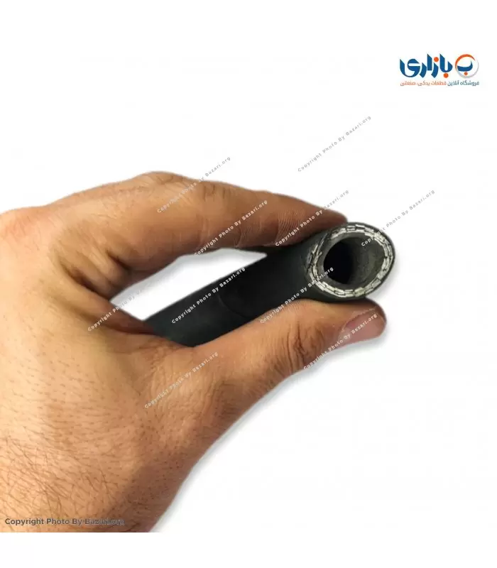 شیلنگ هیدرولیک دو لا سیم سایز 1/2 اینچ