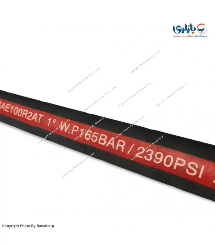 شیلنگ هیدرولیک دو لا سیم سایز 1 اینچ