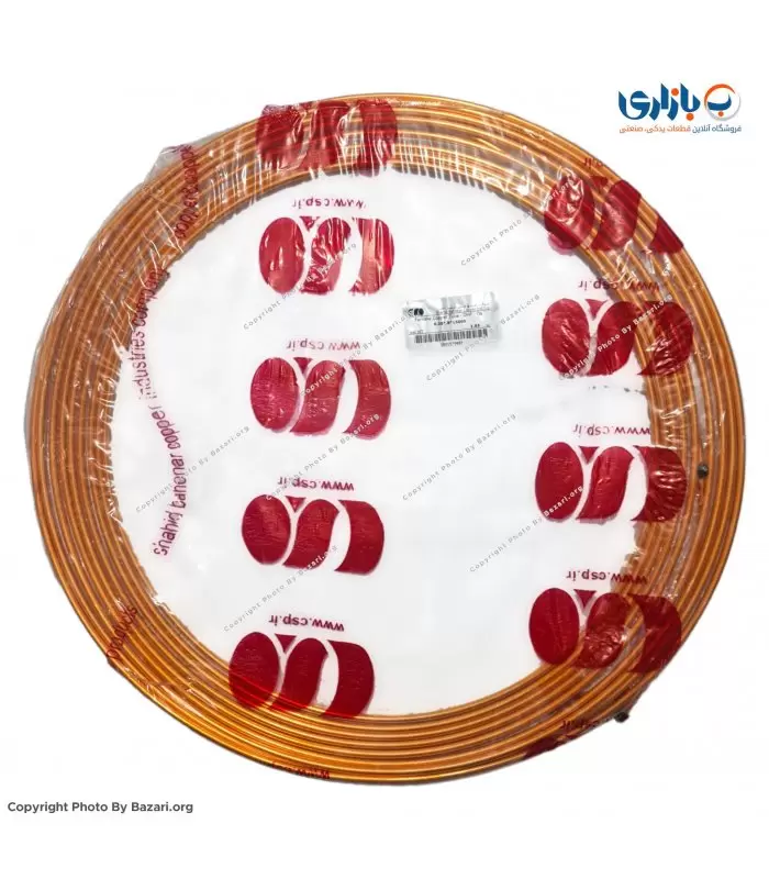 لوله مسی کلاف 15 متری سایز 6 - 1/4 اینچ کد 32-0 باهنر