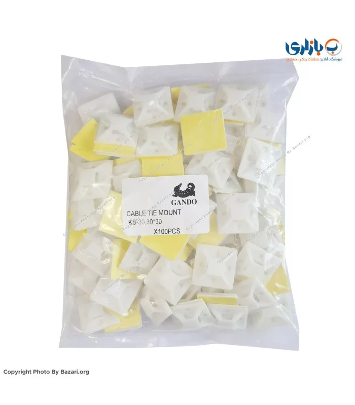 پایه بست کمربندی چسب دار 28x28 گاندو (Gando)