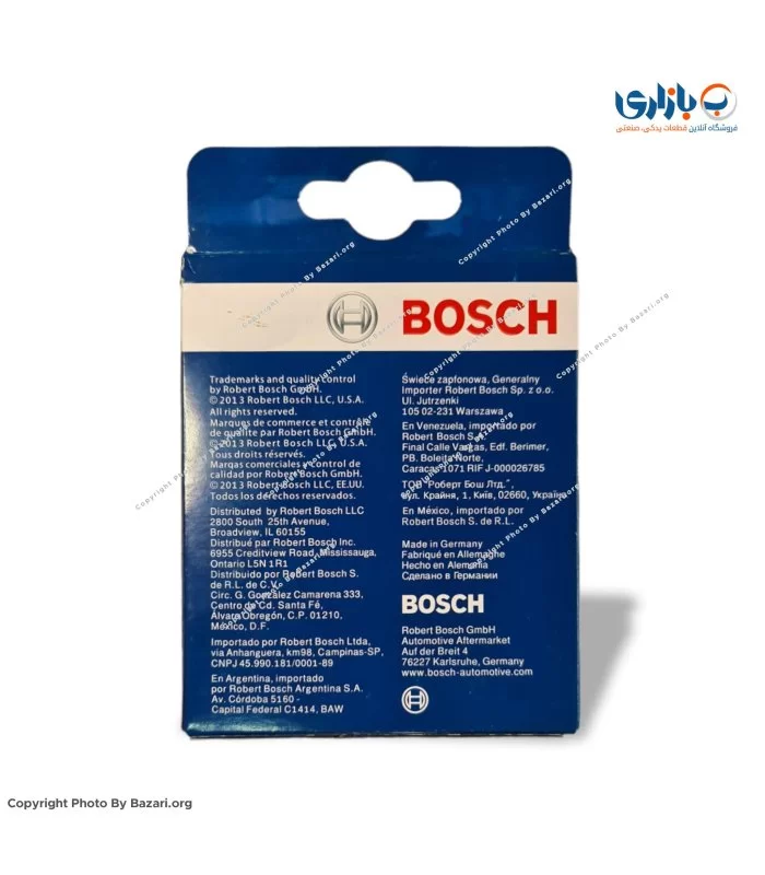 شمع خودرو تک پلاتین پایه کوتاه انژکتوری 8+ بوش BOSCH مدل FR7DC+ 7955 (آلمان)