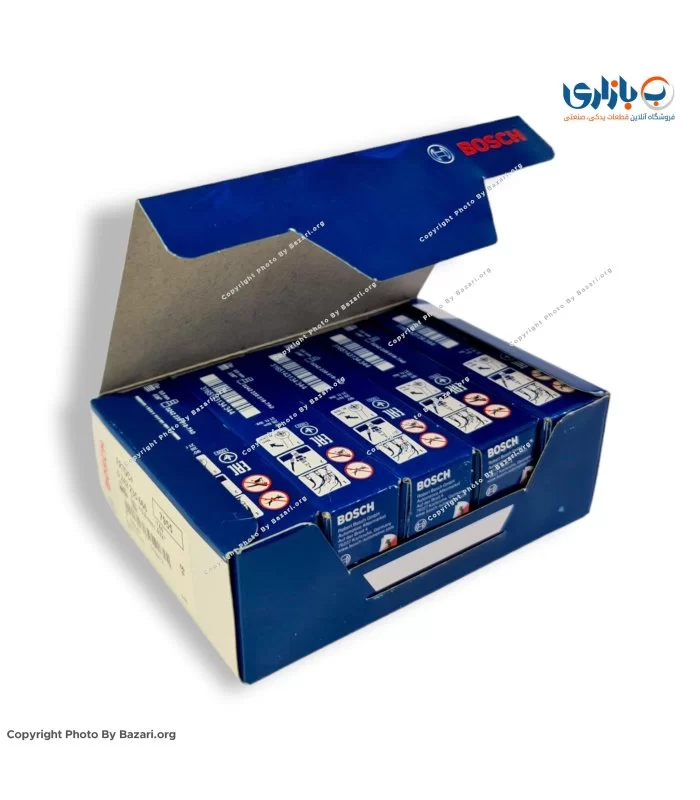 شمع خودرو تک پلاتین پایه کوتاه انژکتوری 8+ بوش BOSCH مدل FR7DC+ 7955 (روسیه)