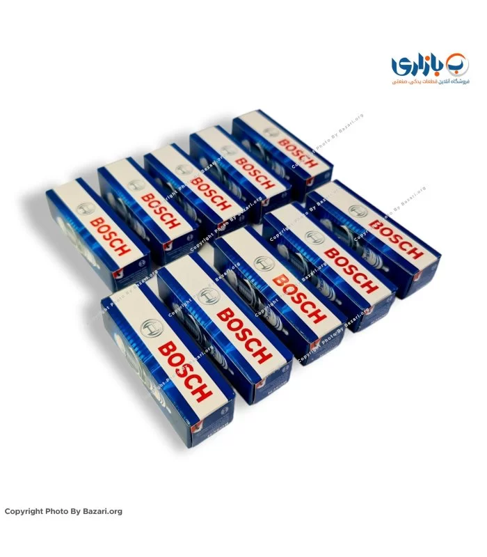 شمع خودرو تک پلاتین پایه کوتاه انژکتوری 8+ بوش BOSCH مدل FR7DC+ 7955 (روسیه)