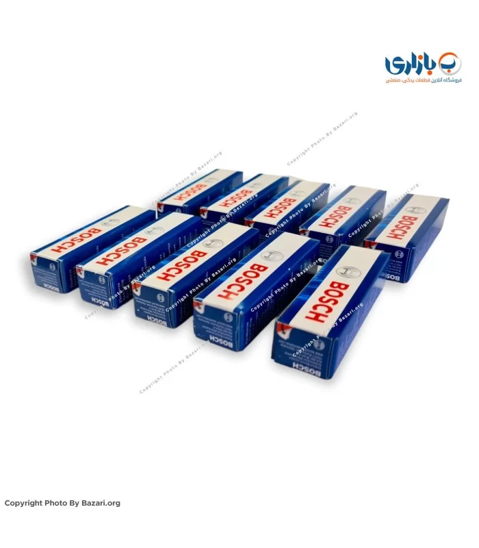 شمع خودرو تک پلاتین پایه کوتاه انژکتوری 8+ بوش BOSCH مدل FR7DC+ 7955 (روسیه)