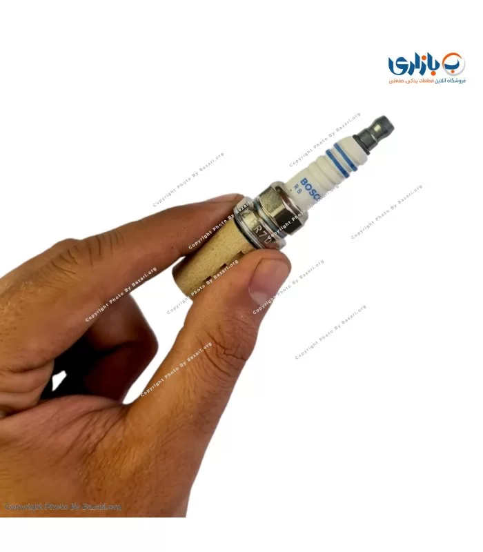 شمع خودرو تک پلاتین پایه کوتاه انژکتوری 8+ بوش BOSCH مدل FR7DC+ 7955 (روسیه)