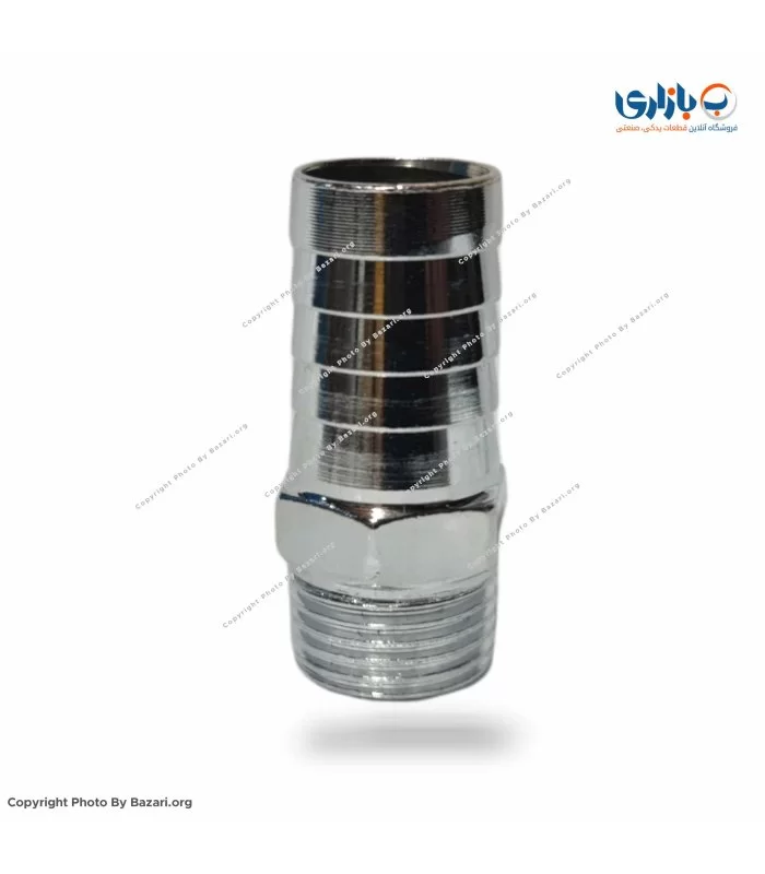 سرشیلنگی آهن کروم 3/4 رزوه 1/2 اینچ شیلنگ 2/5