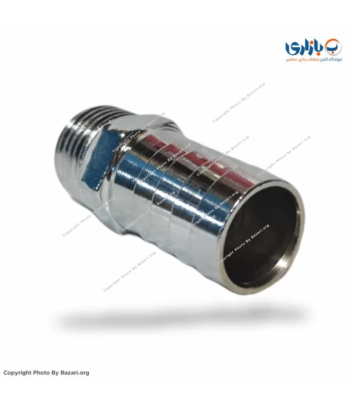 سرشیلنگی آهن کروم 3/4 رزوه 1/2 اینچ شیلنگ 2/5
