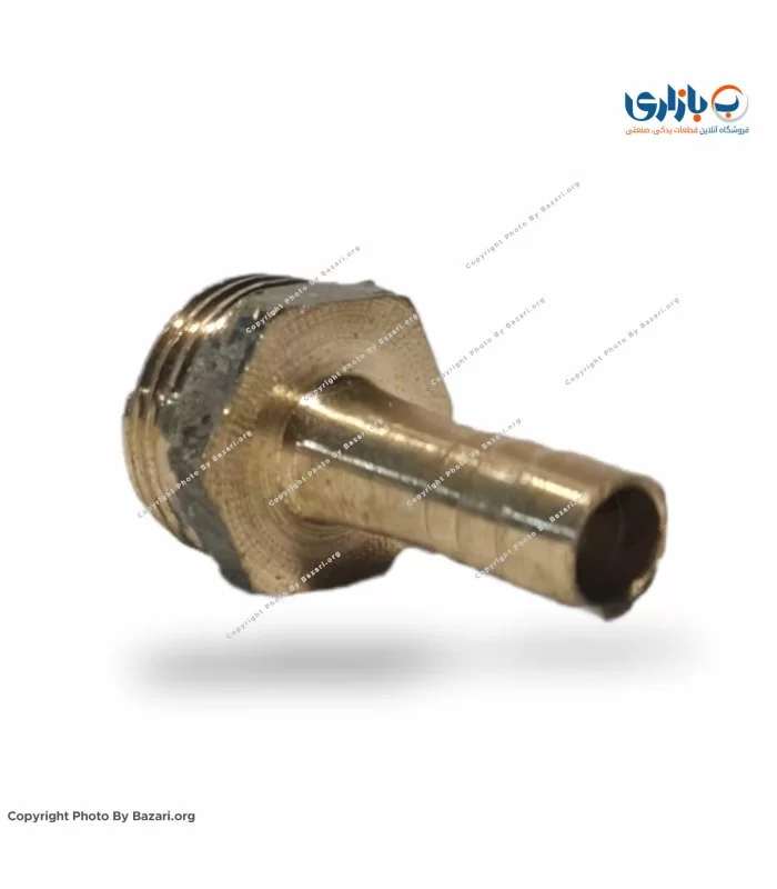 سرشیلنگی برنجی 3/8 اینچ رزوه 1/2 اینچ شیلنگ گاز 10
