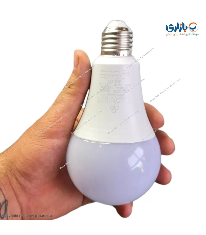 لامپ 20 وات ایران زمین حبابی LED