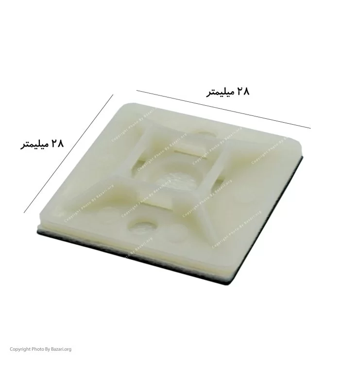 پایه بست کمربندی چسب دار 28x28 وای وای (Y.Y)