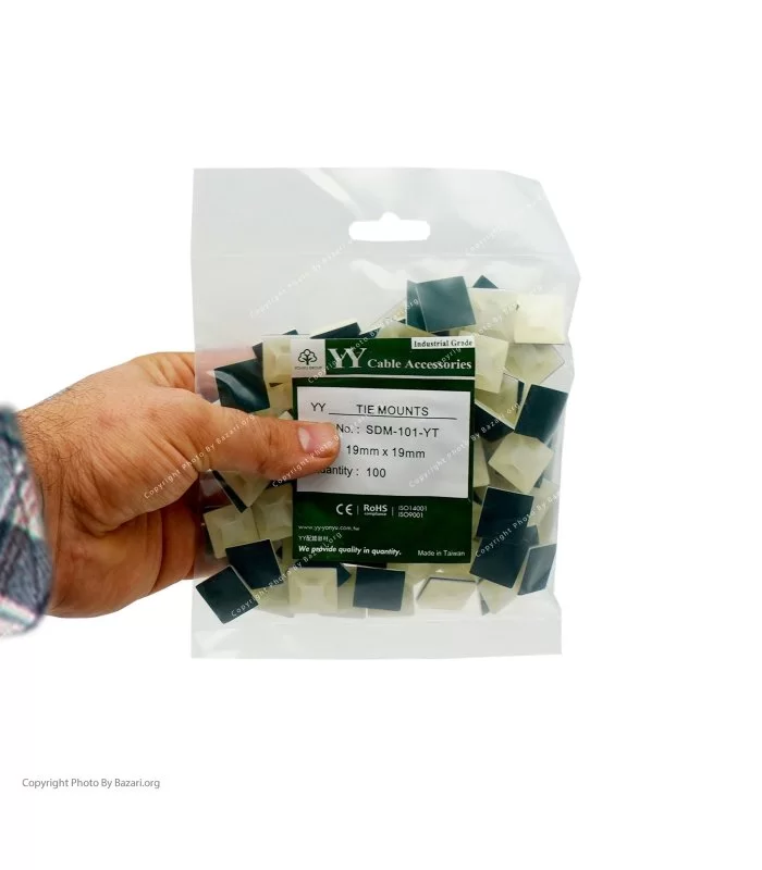 پایه بست کمربندی چسب دار 19x19 وای وای (Y.Y)