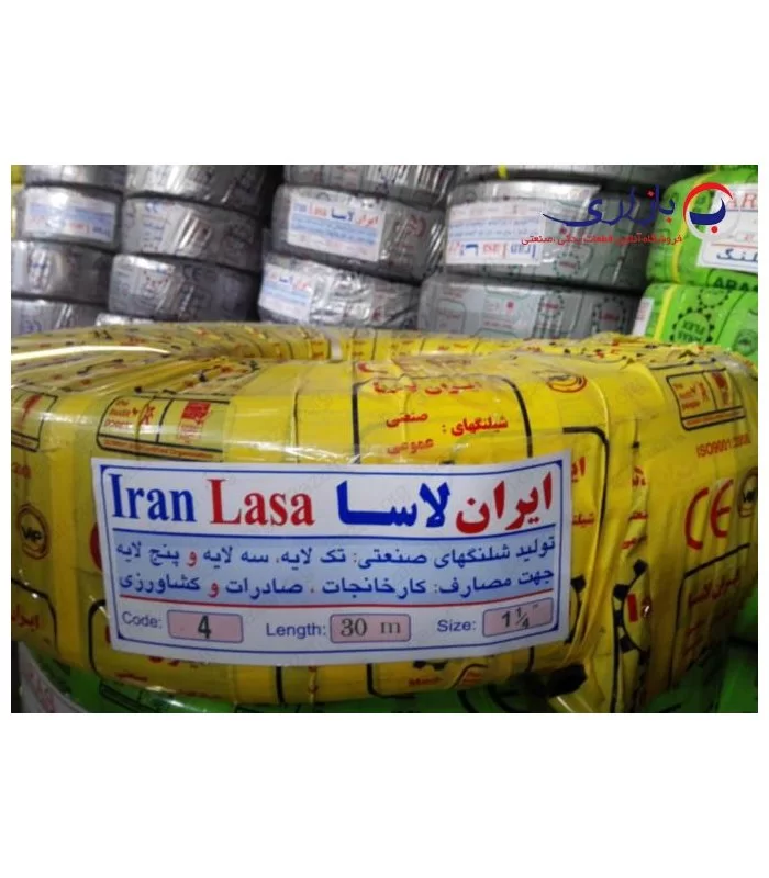 شیلنگ 1/4-1 اینچ تک لایه آجدار کد 004 ایران لاسا (IRAN LASA)