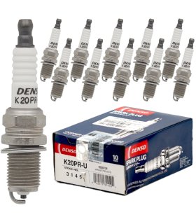 شمع خودرو تک پلاتین پایه کوتاه دنسو DENSO مدل K20PR-U (چین)