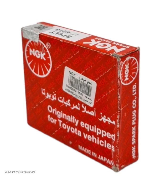 شمع خودرو تک پلاتین پایه کوتاه ان جی کی NGK مدل BP6EY 6278