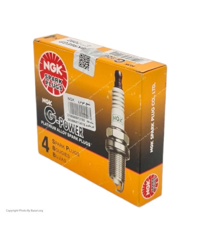 شمع خودرو سوزنی تک پلاتین پایه کوتاه ان جی کی NGK مدل BKR6EGP-7092