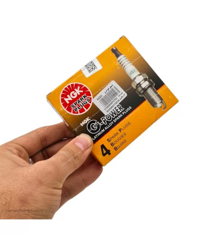 شمع خودرو سوزنی تک پلاتین پایه کوتاه ان جی کی NGK مدل BKR6EGP-7092